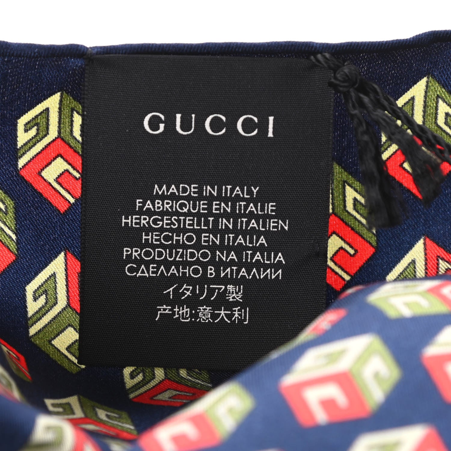 Gucci Wool Silk Jacquard GG Wallpaper Print Square Scarf Multi 3 of 4