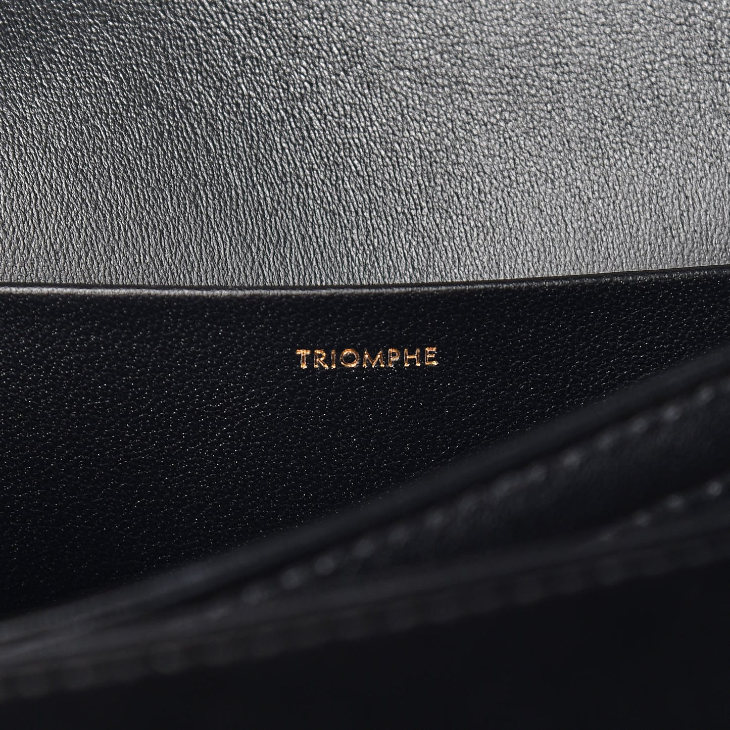 Textile Natural Calfskin Large Triomphe Black