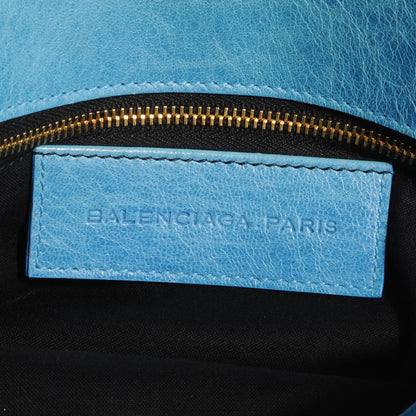 Balenciaga Agneau Giant 21 Gold Hardware Slim Hobo Bleu Layette 6 of 7