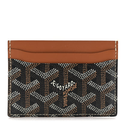 Goyard Goyardine Saint Sulpice Card Holder Black Gold 1 of 8