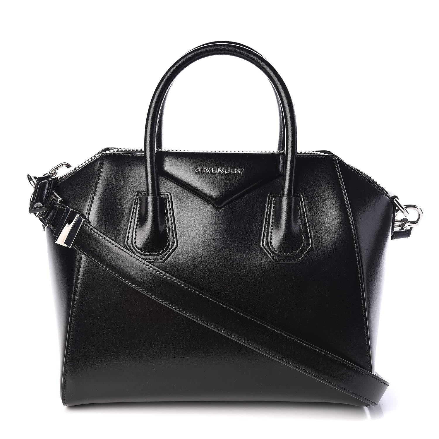 Givenchy Shiny Lord Calfskin Small Antigona Black 1 of 10