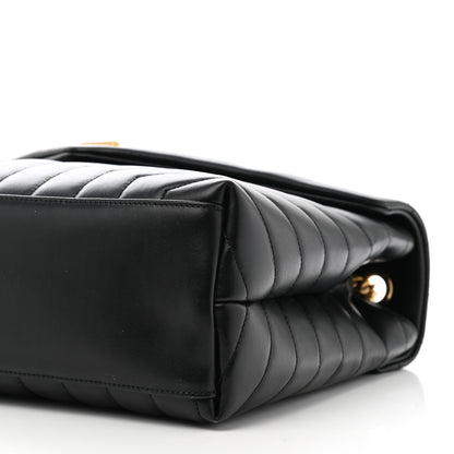 Saint Laurent Calfskin Y Quilted Monogram Medium Loulou Chain Satchel Black 9 of 9