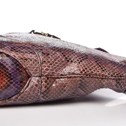 Gucci Python Medium Jackie Shoulder Bag Purple 9 of 9