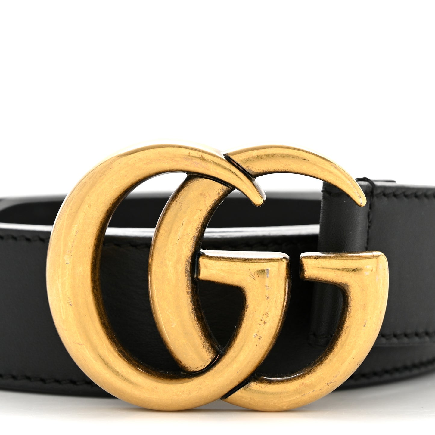 Calfskin Double G 30mm Belt 80 32 Black