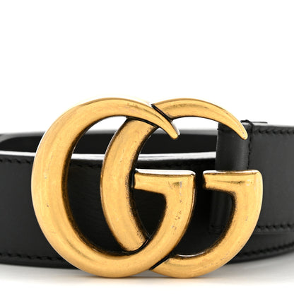 Gucci Calfskin Double G 30mm Belt 80 32 Black 6 of 7