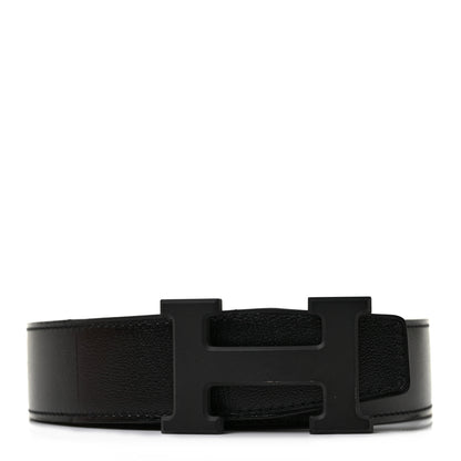 Hermes Swift Togo So Black 32mm H Belt 80 Black Gold 1 of 5