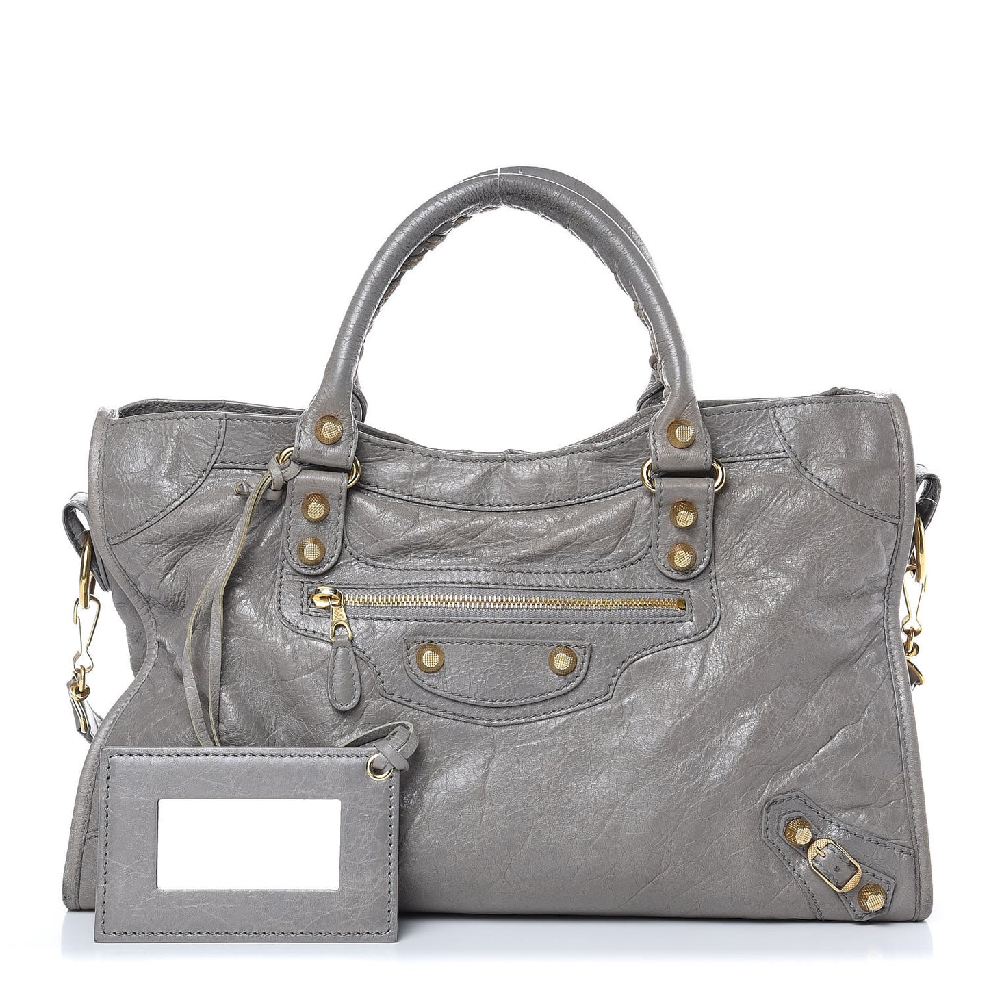 Agneau Giant 12 Gold Hardware City Gris Pyrite