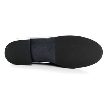 Chanel Lambskin Quilted CC Turnlock Loafers 40 Navy 12 of 13