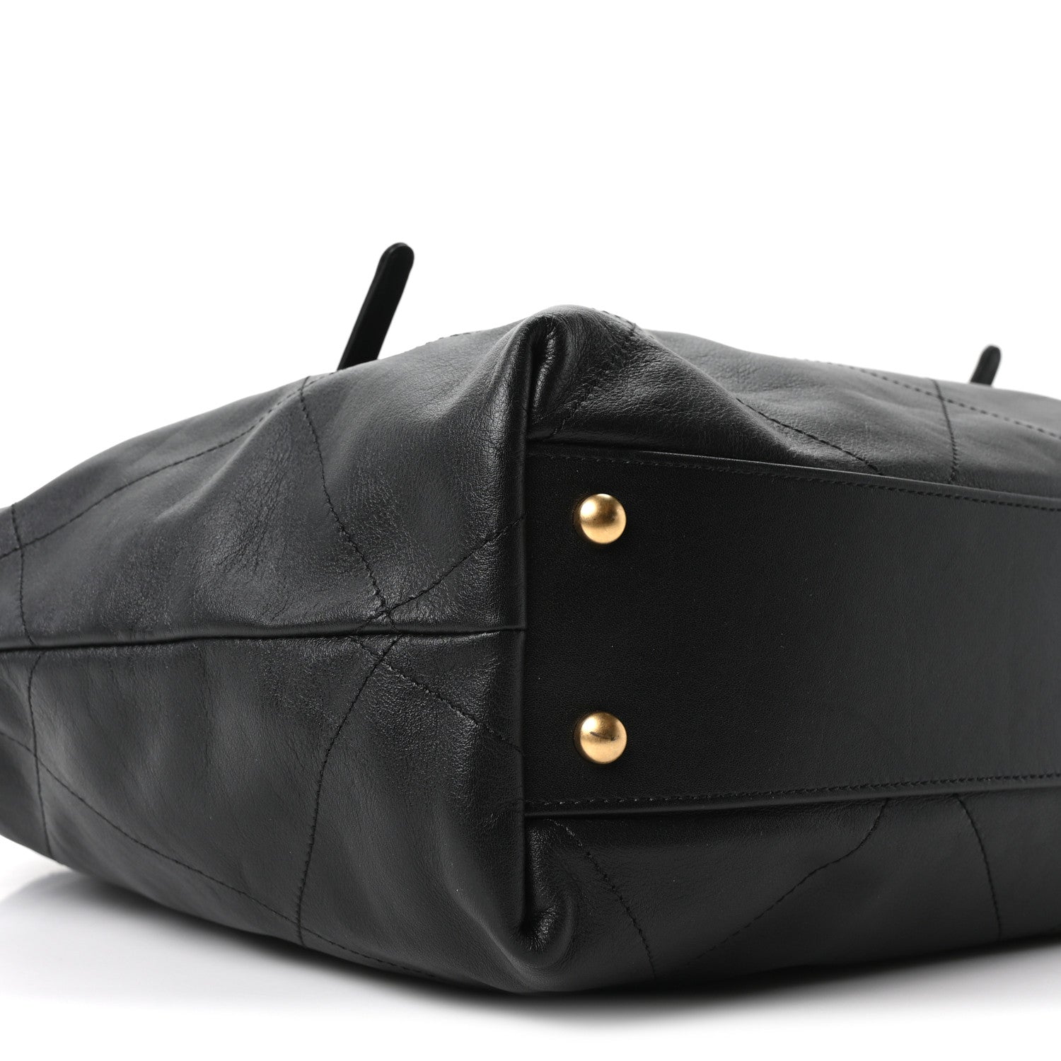 Chanel Calfskin Quilted Small Shopping Bag Black 10 of 11