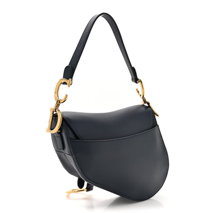 Christian Dior Calfskin Saddle Bag Navy 3 of 14