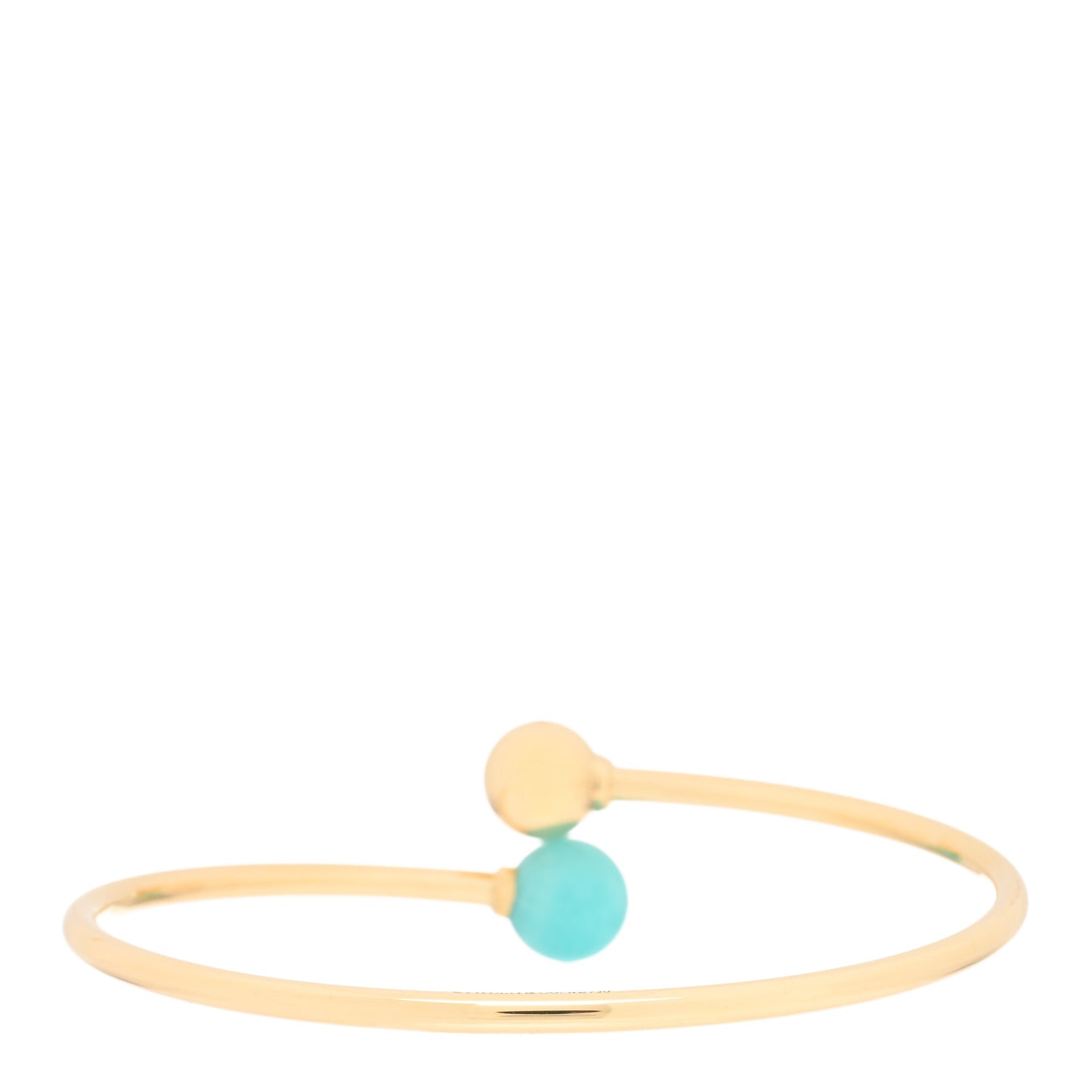 18K Yellow Gold Amazonite 8mm HardWear Ball Bypass Bracelet