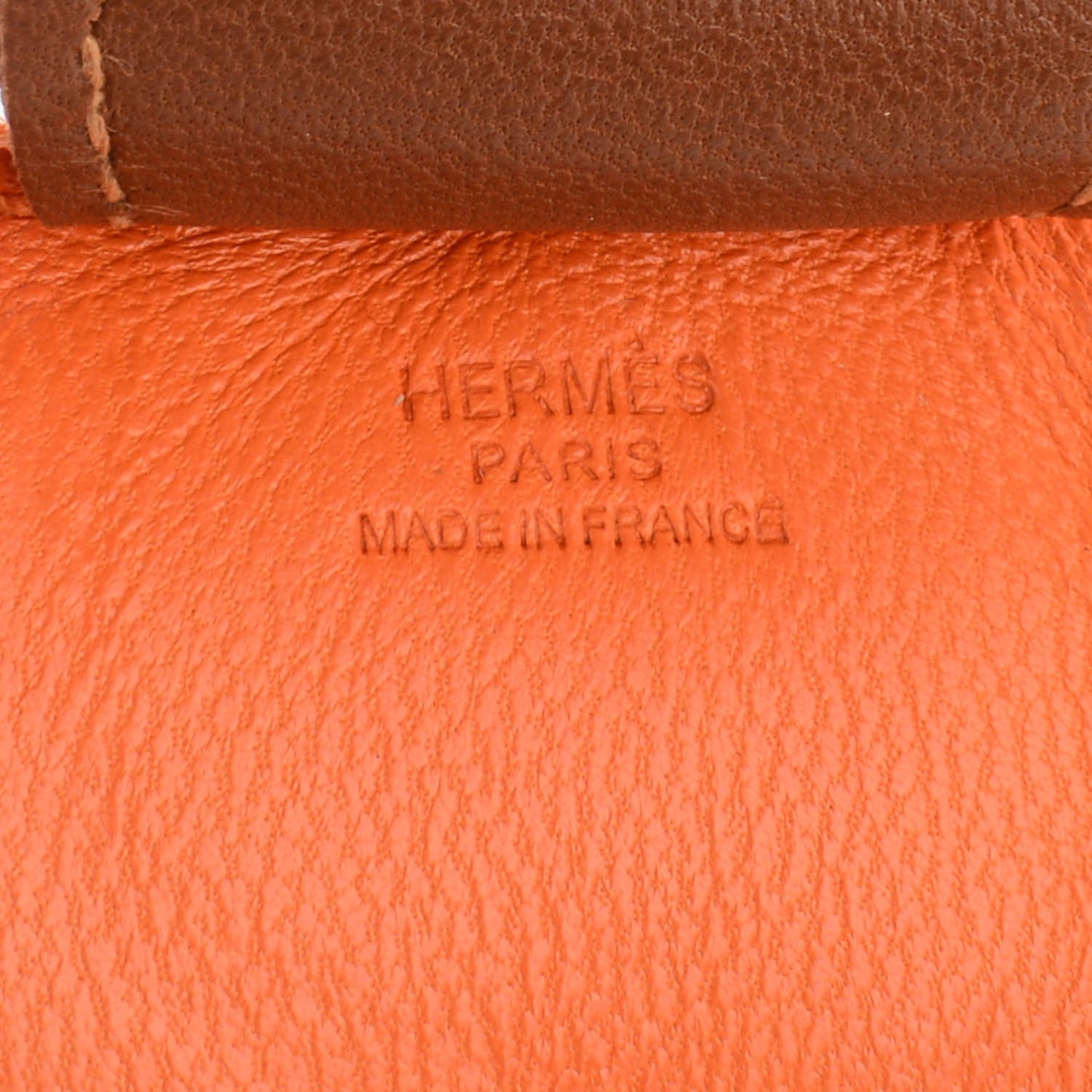 Milo Lambskin Grigri Rodeo Horse Bag Charm MM Feu Cornaline Fauve