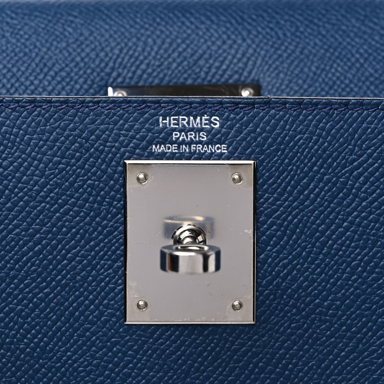 Hermes Epsom Kelly Sellier 28 Bleu De Malte 6 of 17