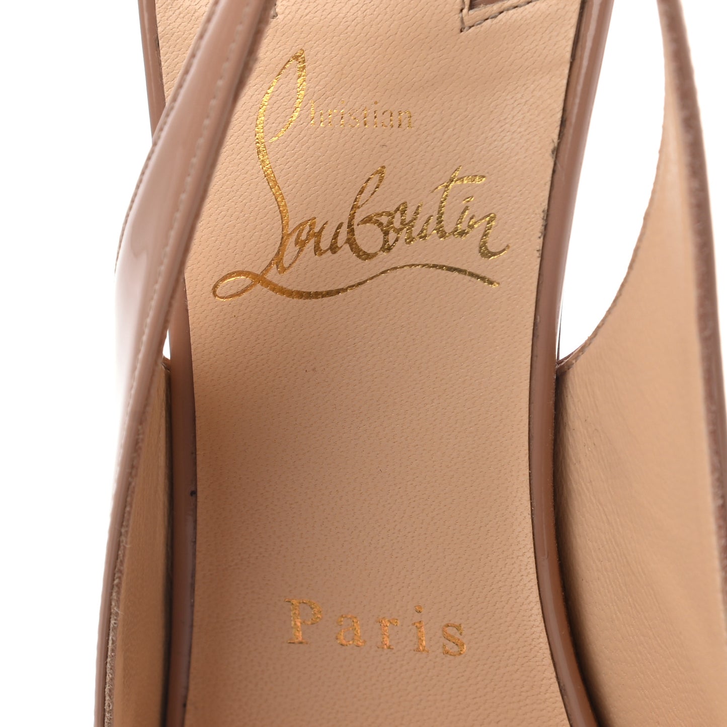 Patent Clare Sling 80 Pumps 40.5 Nude