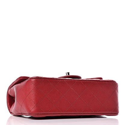 Chanel Caviar Quilted Mini Rectangular Flap Dark Red 4 of 9