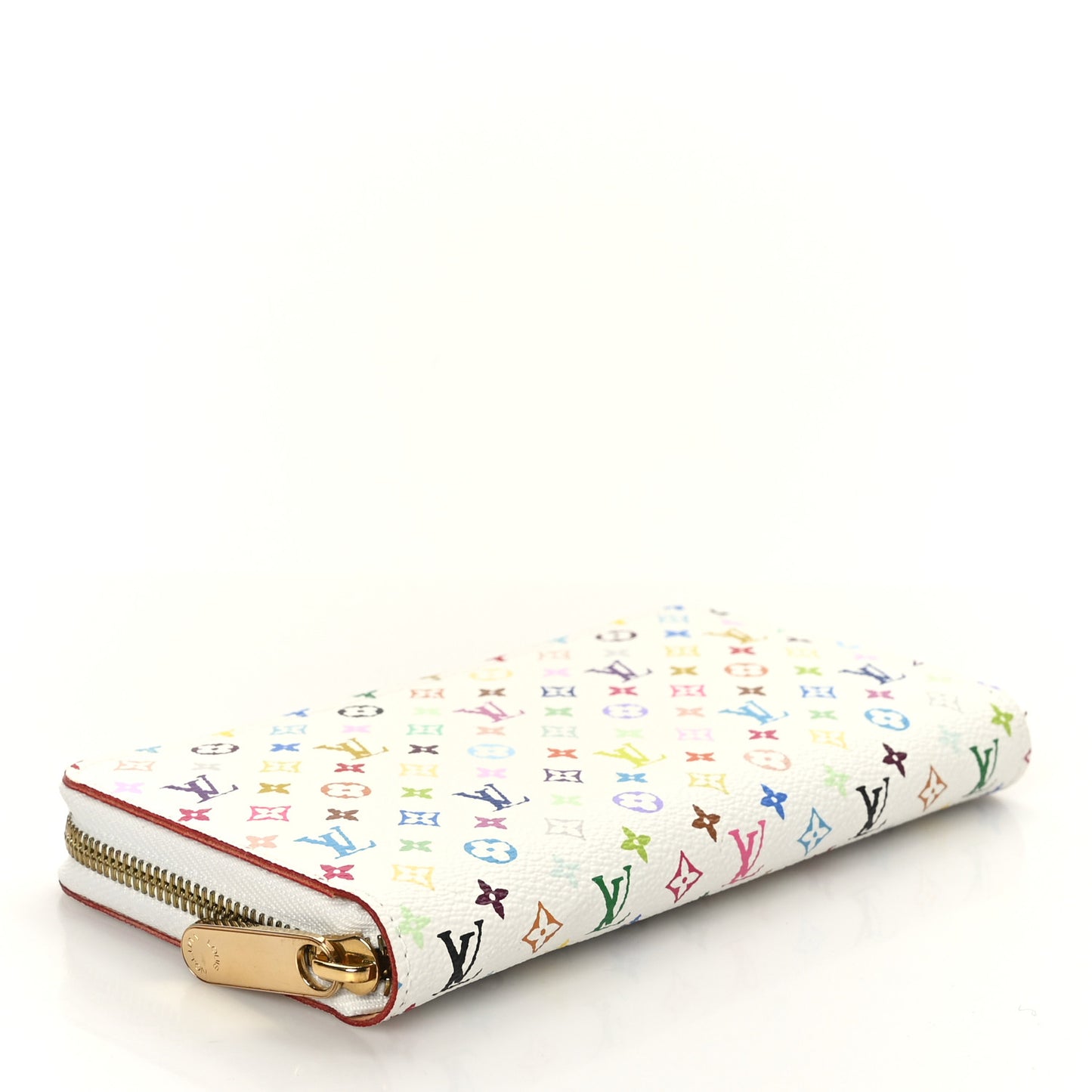 Monogram Multicolor Zippy Wallet White Litchi