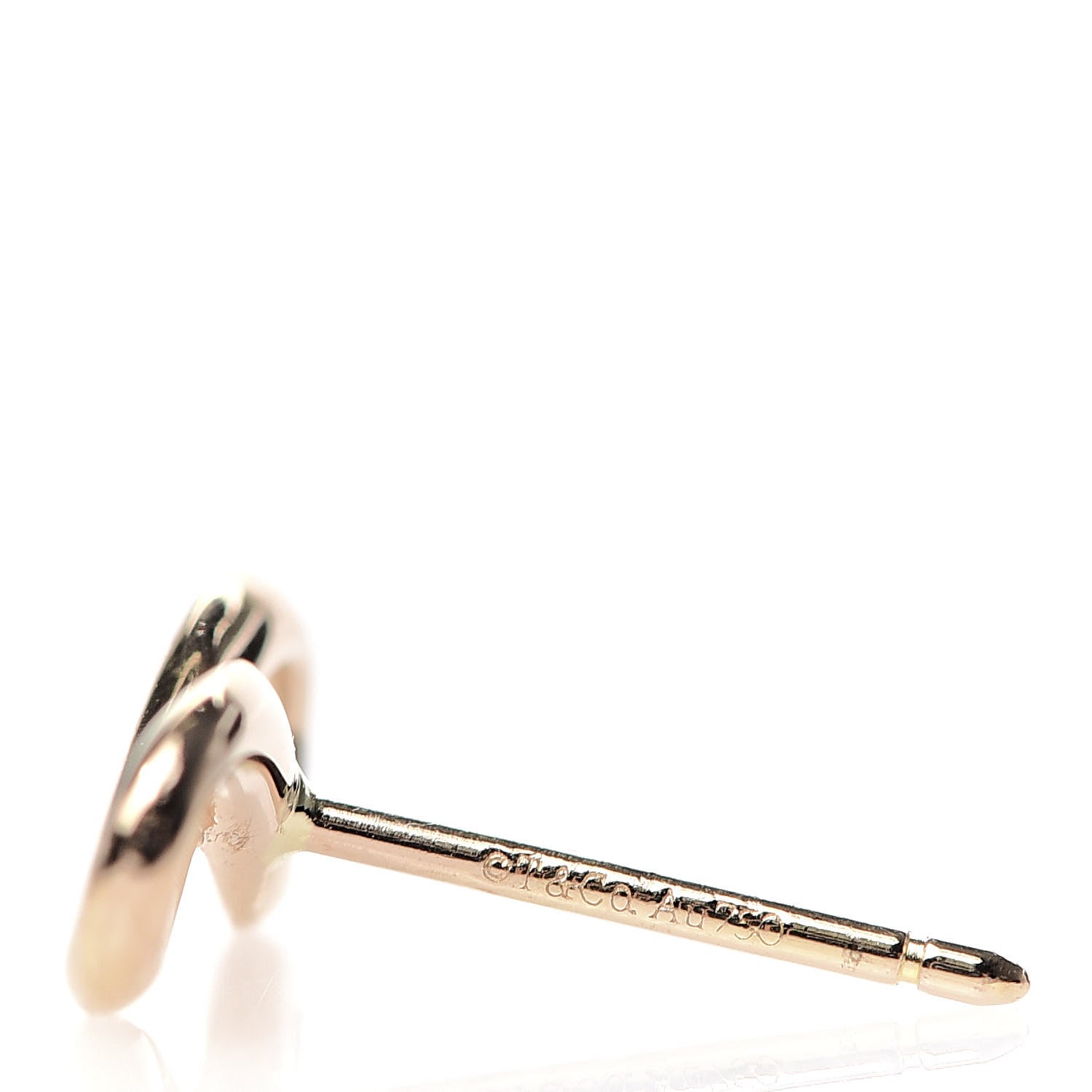 Tiffany 18K Rose Gold Infinity Earrings 3 of 4