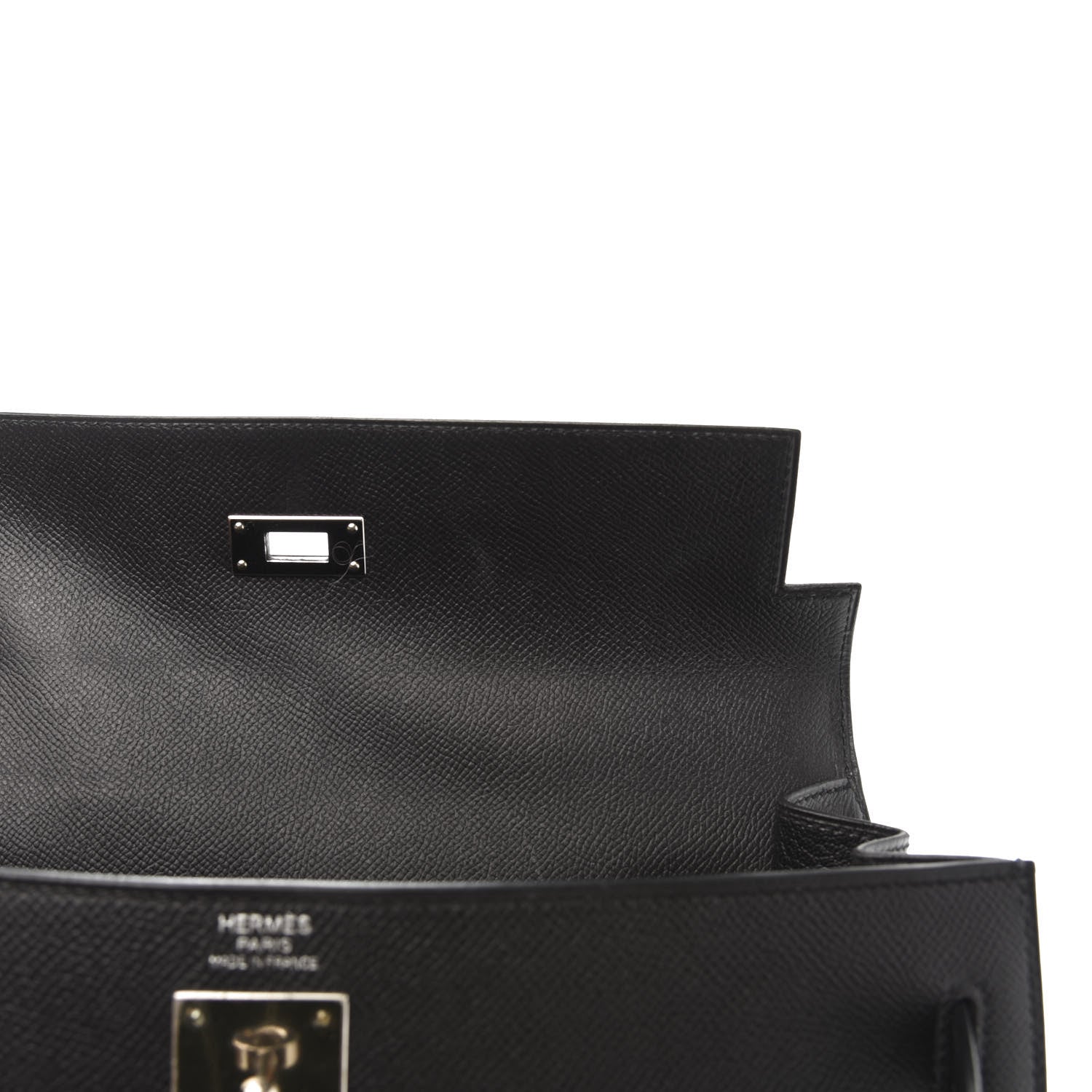 Hermes Epsom Kelly Sellier 32 Black 6 of 15