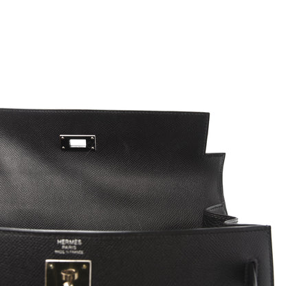 Hermes Epsom Kelly Sellier 32 Black 6 of 15