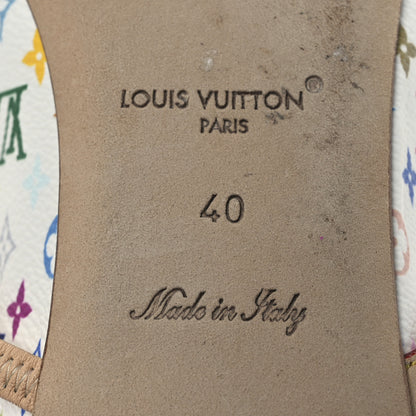 Louis Vuitton LV X TM Monogram Multicolor Romy Flat Ballerinas 40 White 8 of 11