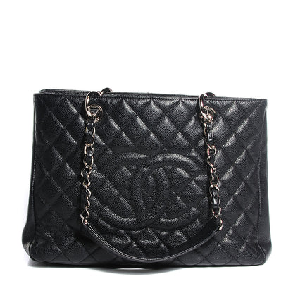 Chanel Caviar Quilted Grand Shopping Tote GST Black 1 of 7