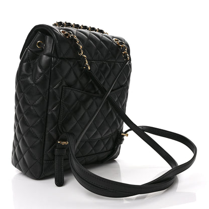 Chanel Lambskin Quilted Small Urban Spirit Backpack Black 3 of 9