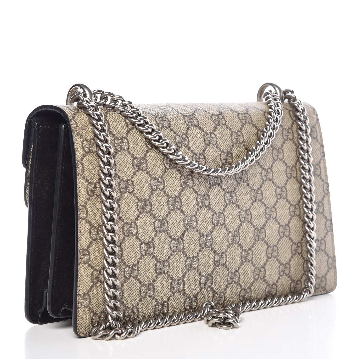 Gucci GG Supreme Monogram Small Dionysus Shoulder Bag Black 3 of 15
