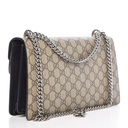 Gucci GG Supreme Monogram Small Dionysus Shoulder Bag Black 3 of 15