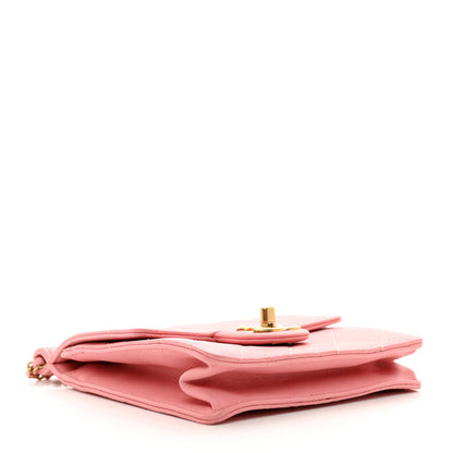 Chanel Lambskin Quilted Chic Pearls Flap Pink 4 of 11
