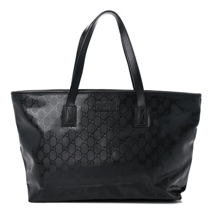Gucci Imprime Monogram Medium Zippered Shopping Tote Black 1 of 12