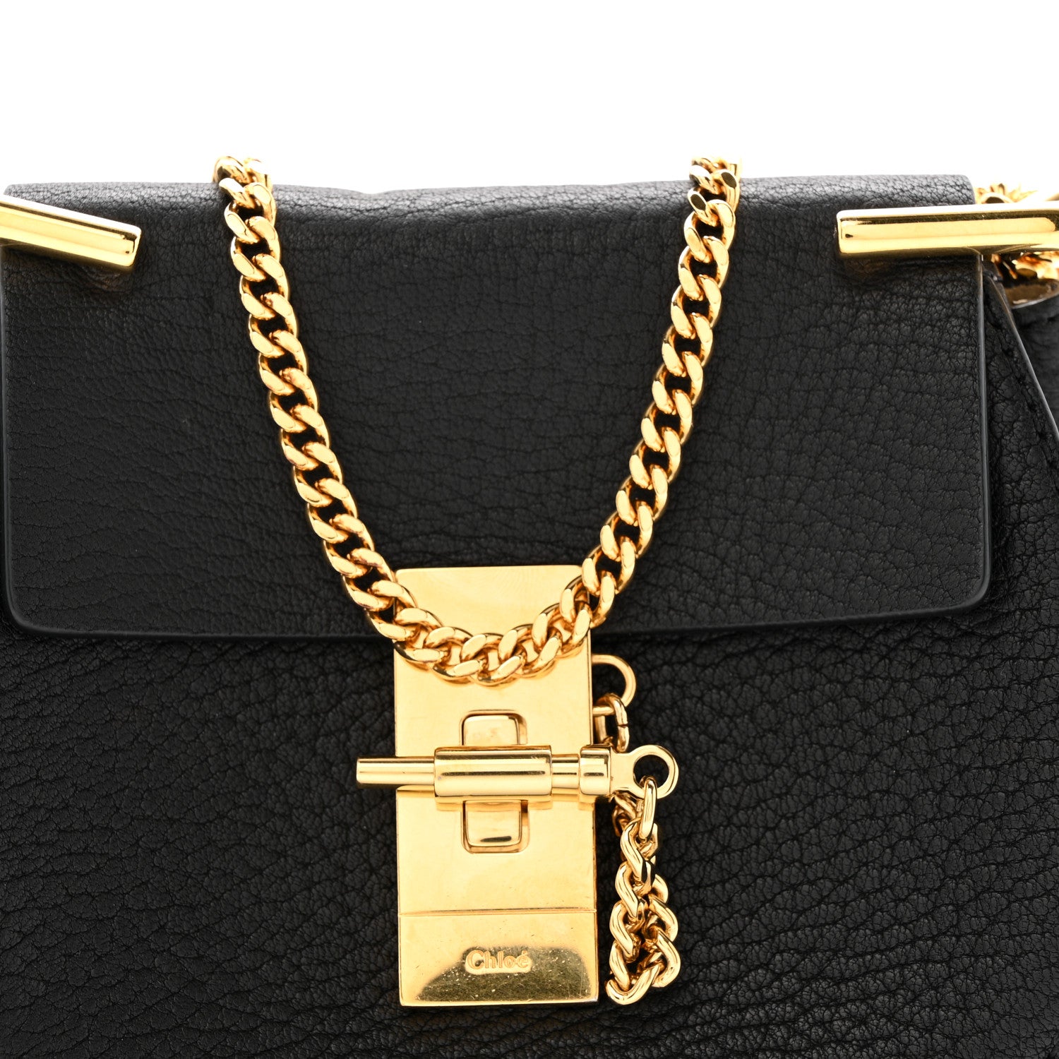 新品未使用☆クロエ☆DREW☆ナノサイズ☆ Chloe Grained Lambskin Nano Drew Shoulder Bag Black 1821831