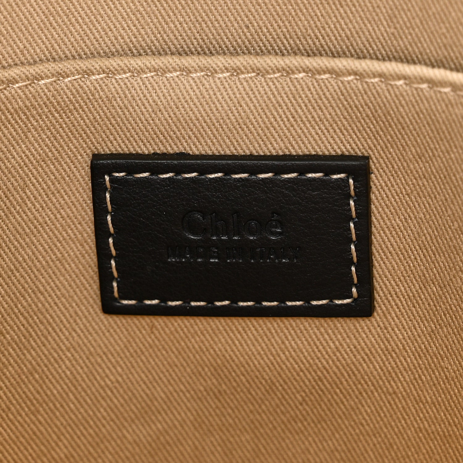 Chloe Cotton Calfskin Medium Woody Ribbon Tote White Blue 6 of 9