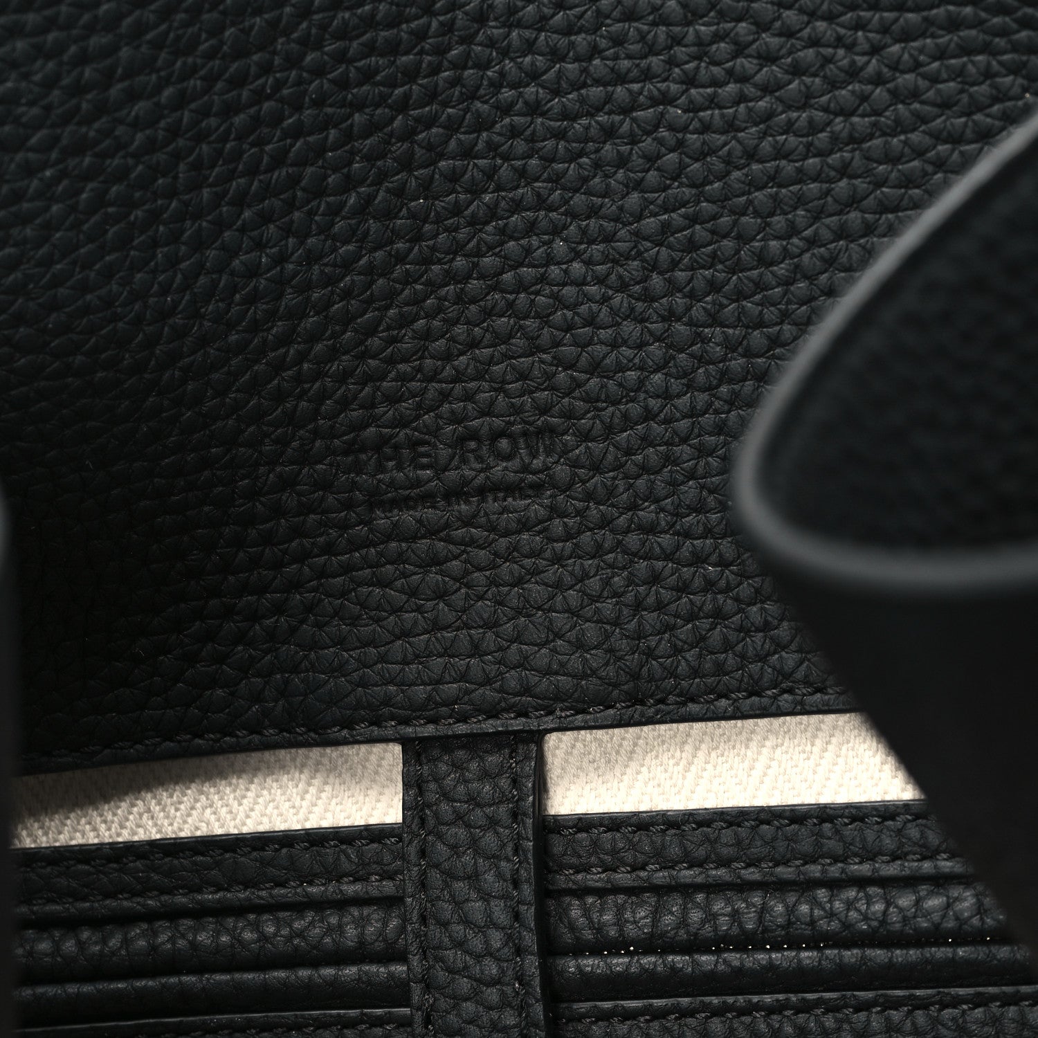 The Row Matte Grained Calfskin Soft Margaux 15 Black 5 of 8