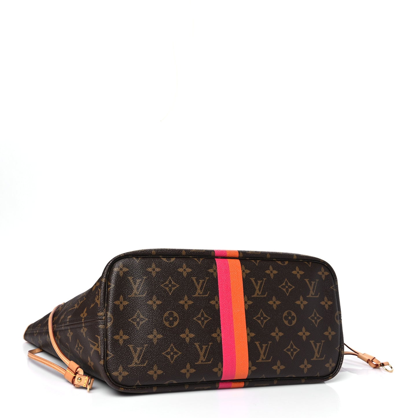Monogram My LV Heritage Neverfull MM  Fuchsia Orange