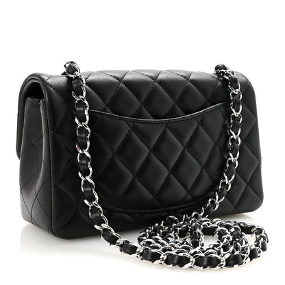 Chanel Lambskin Quilted Mini Rectangular Flap Black 3 of 11