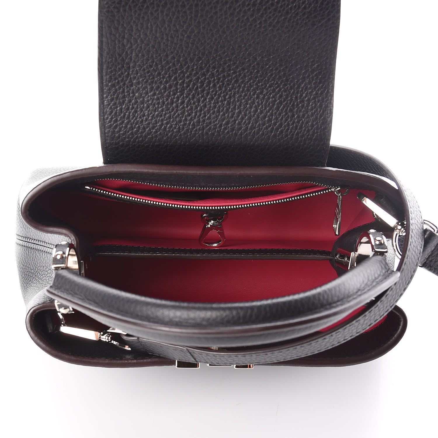 Louis Vuitton Taurillon Capucines BB Black 5 of 10