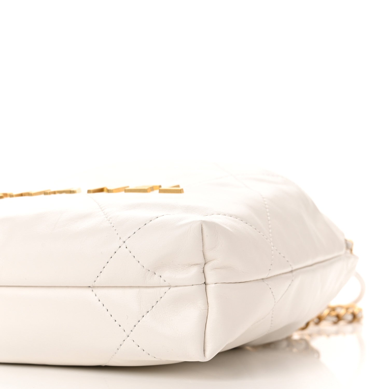 Chanel Shiny Calfskin Quilted Mini Chanel 22 White 10 of 10