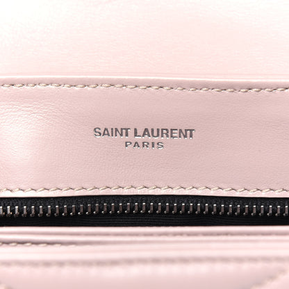 Saint Laurent Calfskin Y Quilted Monogram Toy Loulou Crossbody Bag Light Natural 6 of 14