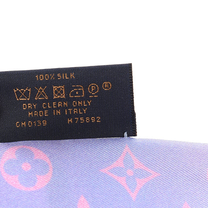 Louis Vuitton Silk Monogram Desperado Bandeau Blue 3 of 4