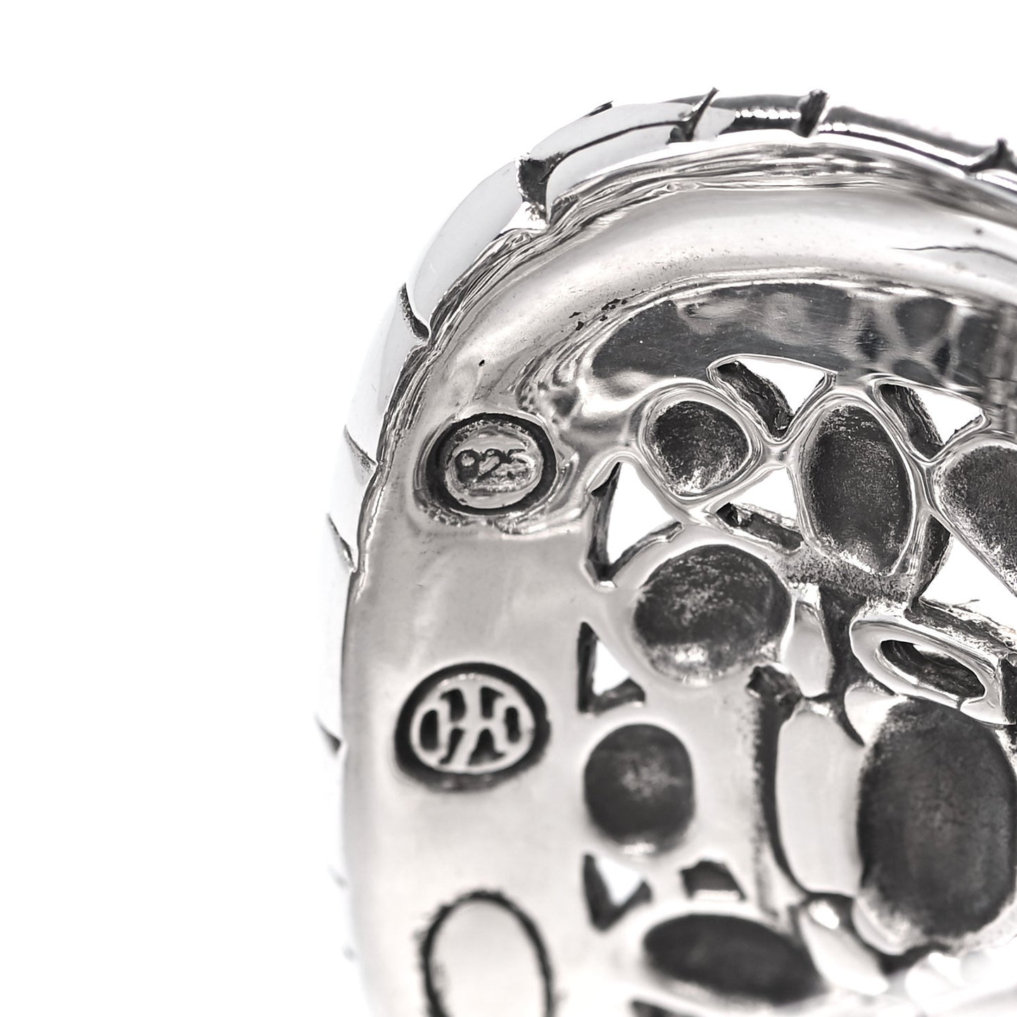 Sterling Silver Wide Kali Strap Cuff Bracelet