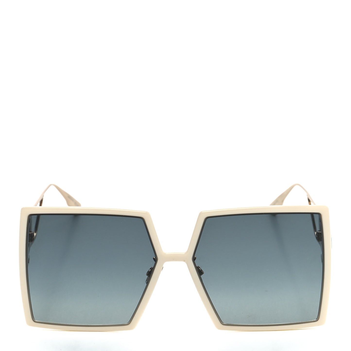 Square 30 Montaigne Sunglasses White