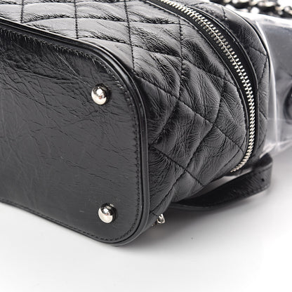 Chanel Crumpled Calfskin PVC Quilted Backpack Black 9 of 12