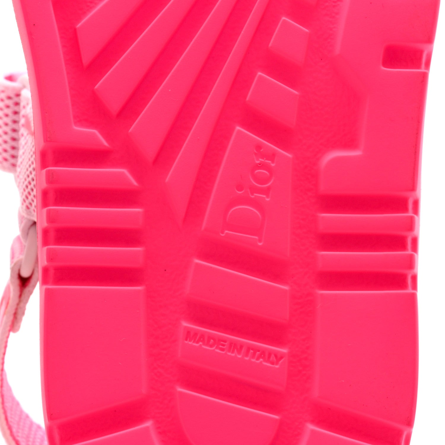 Christian Dior Technical Knit Jute Dioract 10mm Sandals 37.5 White Fuchsia 6 of 10