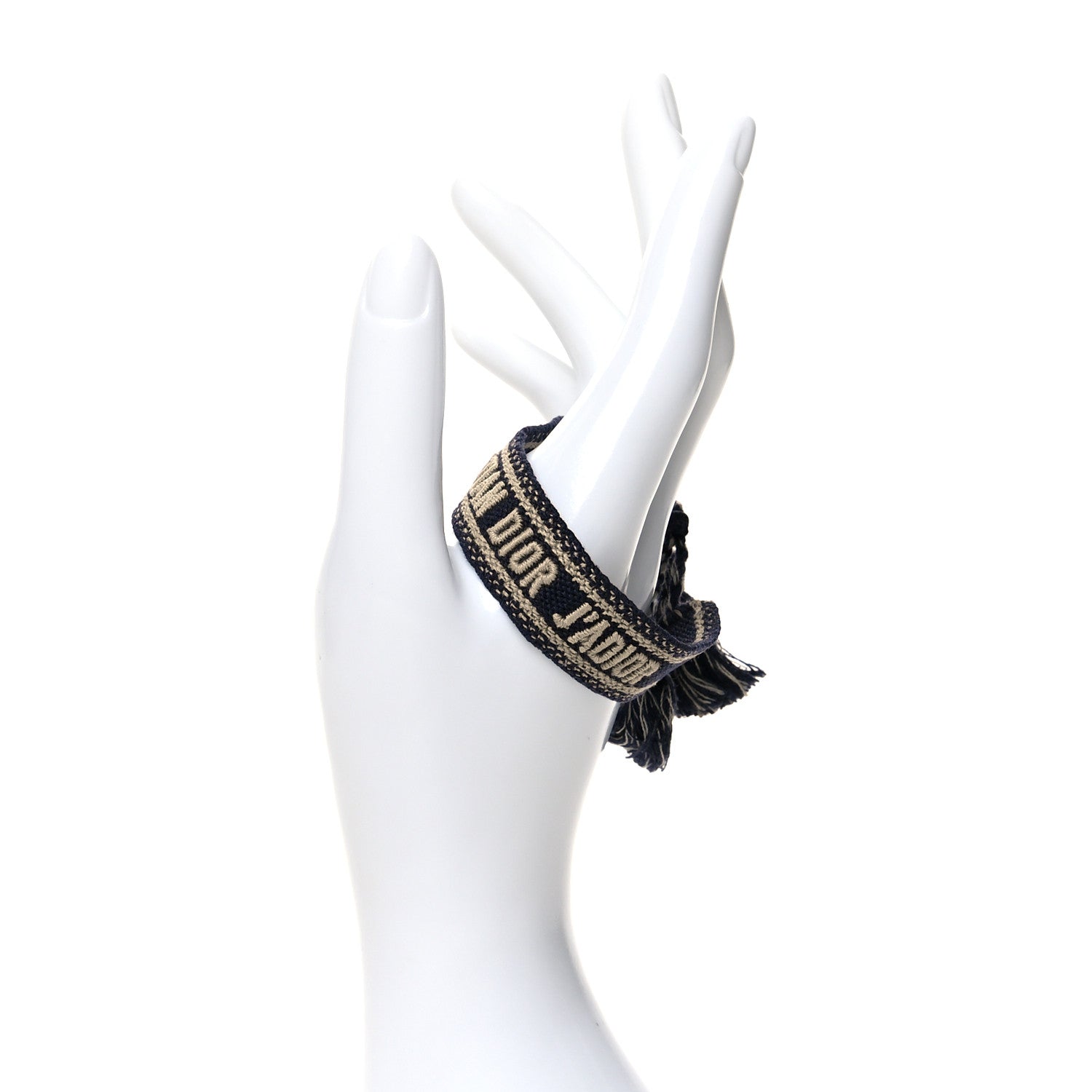 Christian Dior Woven Cotton J'Adior Friendship Bracelet Navy 2 of 3