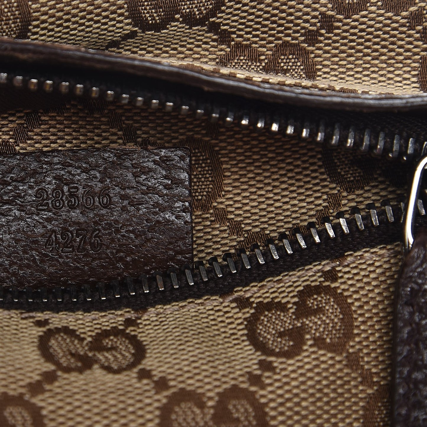 Monogram Web Belt Bag Dark Brown