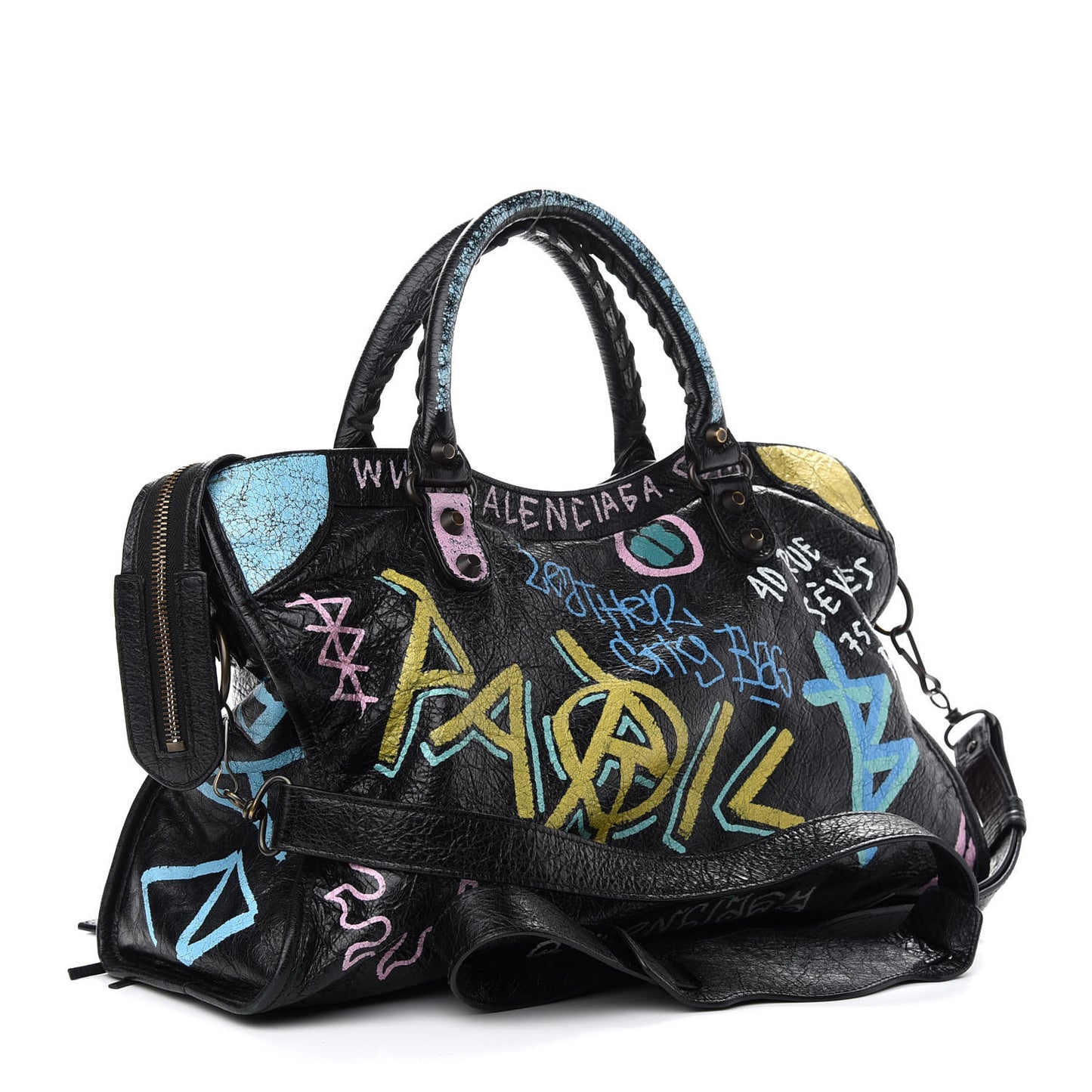 Agneau Graffiti All Over Classic Hardware City Black Multicolor