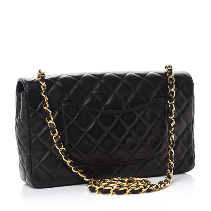 Chanel Lambskin Quilted Medium Single Flap Black 3 of 12