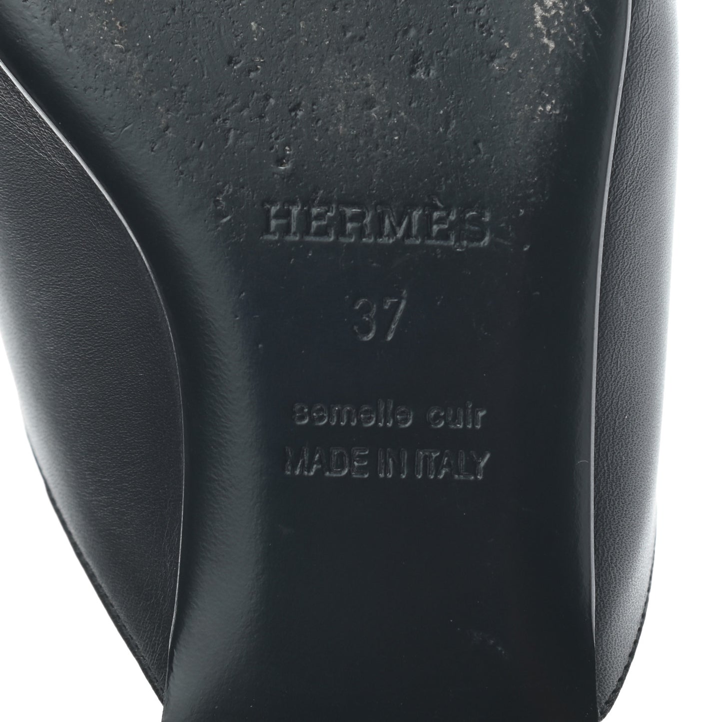 Calfskin Tangeria Mules 37 Black