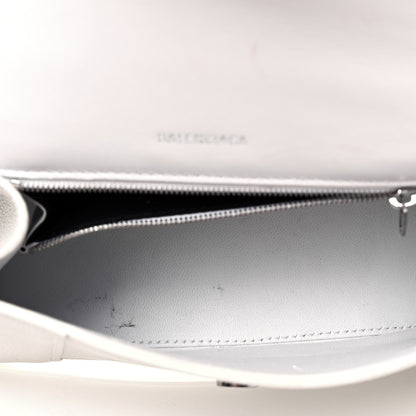 Balenciaga Grained Calfskin Small Hourglass Top Handle Bag White 5 of 13
