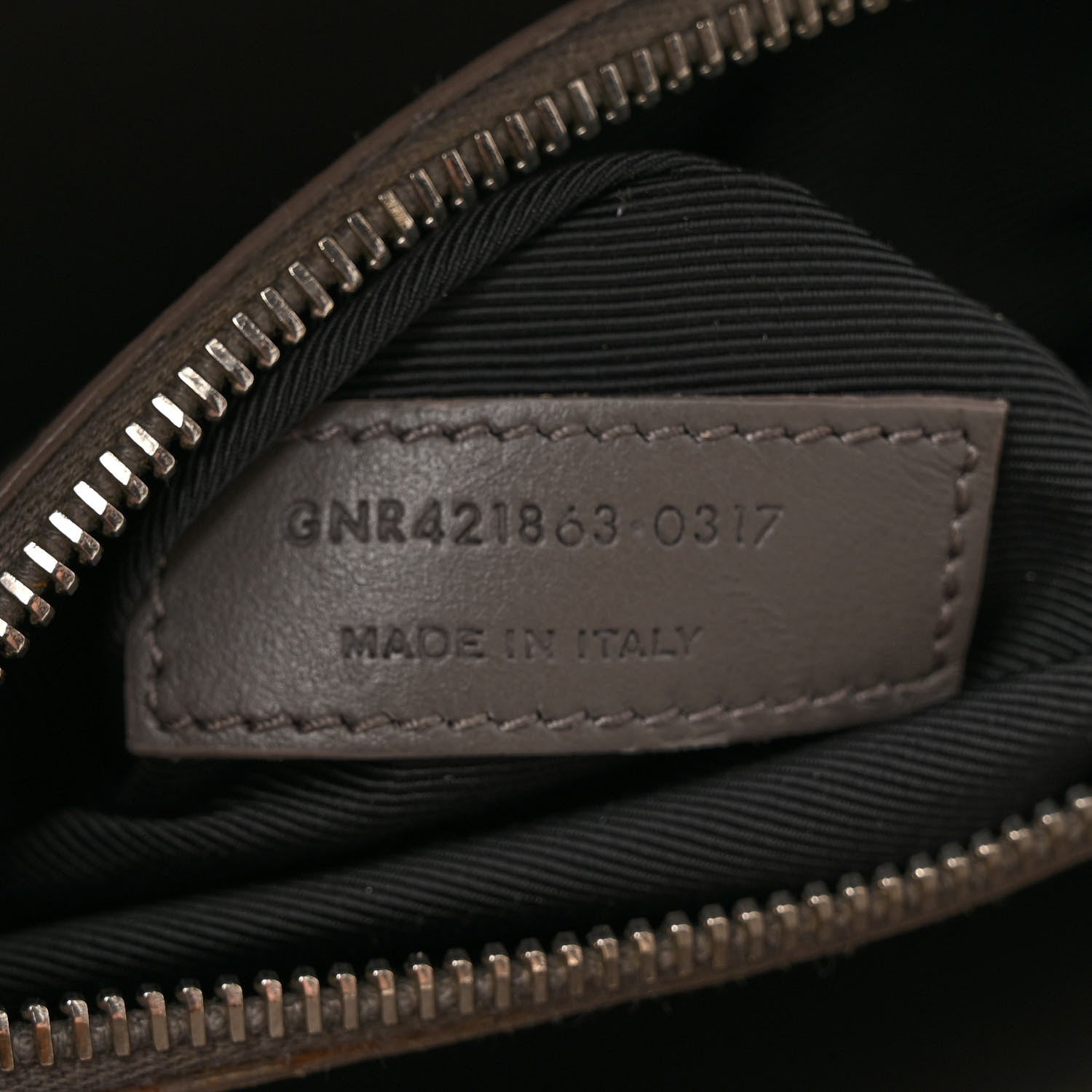 Saint Laurent Grained Calfskin Topstich Baby Sac De Jour Grey 7 of 20